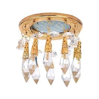 Встраиваемый светильник Ecola MR16 CR1004 GU5.3 Glass золото/прозрачный FP16RVECB