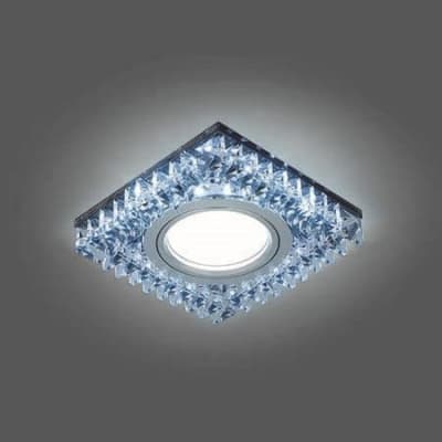 Встраиваемый светильник Gauss Backlight BL032 черный кристалл/хром GU5.3 Led 4100K