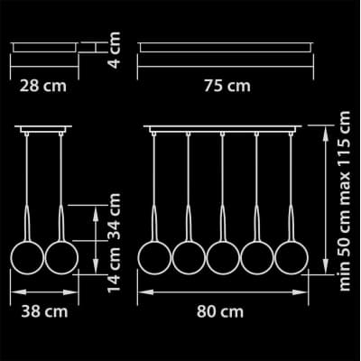 Подвесная люстра Lightstar Simple Light 803080