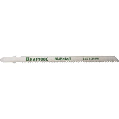Полотна для лобзика KRAFTOOL по дереву Bi-Met, EU-хвост., шаг 1.8-2.5 мм, 110 мм, 2 шт. 159505-U