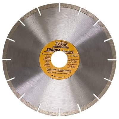 Диск алмазный, отрезной сегментный, 230 х 22,2 мм, сухая резка, EUROPA Standard Sparta 73171