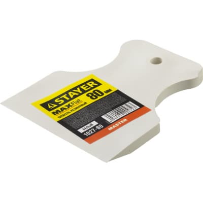 Шпатель резиновый STAYER 80 мм, белый 1027-80