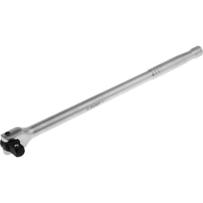 Вороток перекидной ЗУБР 1/2", 380 мм, Cr-V сталь, хромированный 27737-1/2