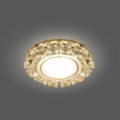 Встраиваемый светильник Gauss Backlight BL049 кристалл/хром GU5.3 Led 2700K