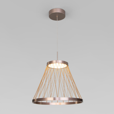 Подвесной светильник Eurosvet Cesta 40016/1 LED коричневый