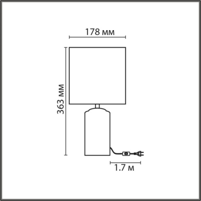 Интерьерная настольная лампа Lumion Terazio 8141/1T