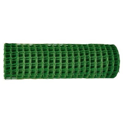 Решетка заборная в рулоне, 1,6 х 25 м, ячейка 22 х 22 мм, пластиковая, зеленая, Россия 64525