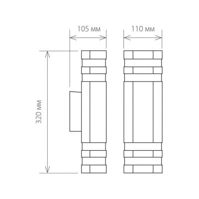 Светильник уличный Elektrostandard Techno 1443 черный