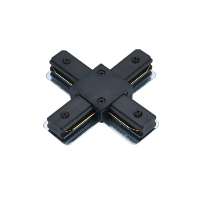 Коннектор X-тип IN HOME XRB-BL для шинопровода RB черный 4690612060668