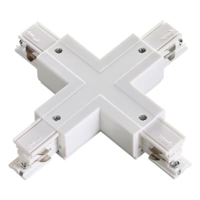 Соединитель "Х" с токопроводом для трехфазного шинопровода IP20 220V 135052 PORT NT19 032 белый