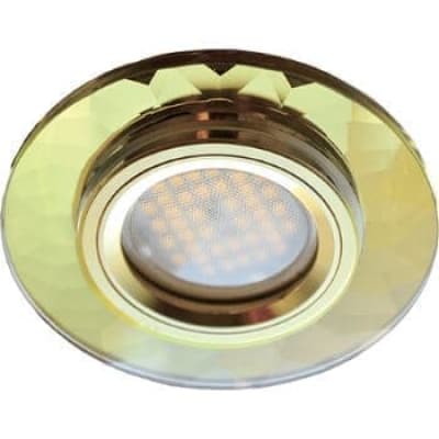 Встраиваемый светильник Ecola MR16 DL1654 GU5.3 Glass золото/прозрачный FG1654EFF