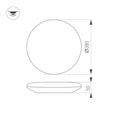 Потолочный светильник Arlight FRISBEE 030163