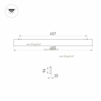 Подвесной светильник Arlight LINEAIR FLAT 031470