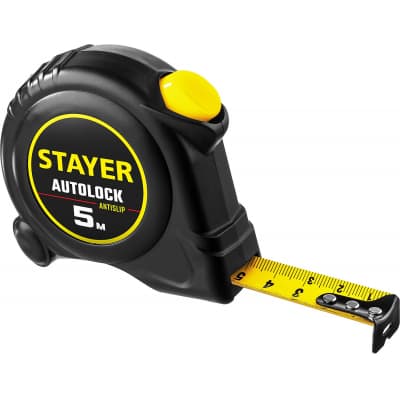 STAYER АutoLock 5м / 19мм рулетка с автостопом 2-34126-05-19_z02