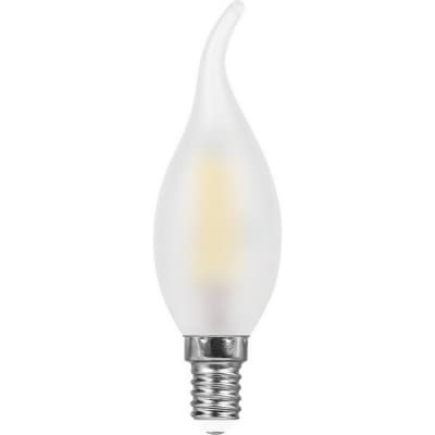 Лампа светодиодная филамент FERON LB-74, C35T (свеча на ветру), 9W 230V E14 2700К 25959