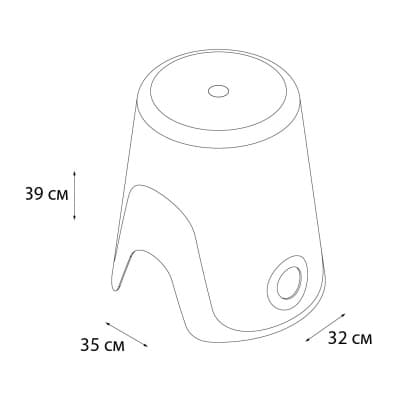 Корзина для белья FIXSEN Wendy 2в1 зеленая (FX-7073-60)