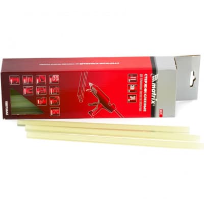 Стержни клеевые, 11 мм,   L-300 мм, 1 кг, прозрачный Matrix 930741