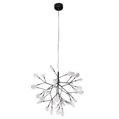 Подвесная люстра Crystal Lux EVITA SP36 BLACK/TRANSPARENT