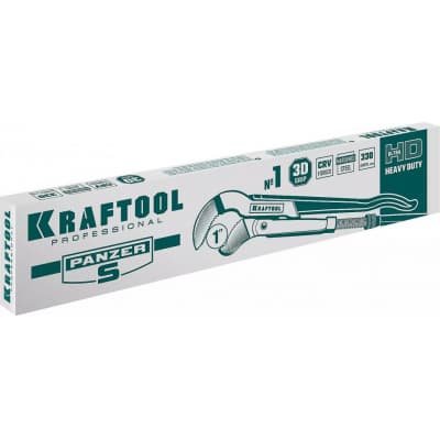 KRAFTOOL PANZER-S, №1, ключ трубный, изогнутые губки 2733-10_z02