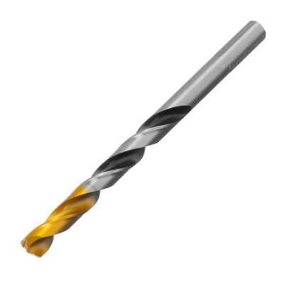 Сверло спиральное по металлу 8 x 117мм, Р6М5, Golden Tip, многогранная заточка Denzel 718282