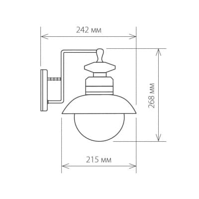 Светильник уличный Elektrostandard Talli D GL 3002D брауни