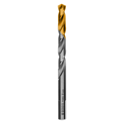 Сверло спиральное по металлу 9 x 125 мм, Р6М5, Golden Tip  Denzel 718241