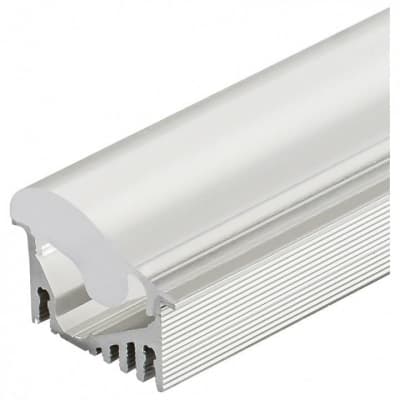 Профиль для светодиодной ленты Arlight ALU-ASYMETRIC-2000 ANOD+FROST LENS 019270