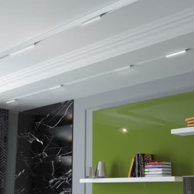 Трековый светильник для низковольного шинопровода IP20 LED 4000K 24W 48V FLUM 358540 SHINO NT21 000 белый   NOVOTECH FLUM 358540