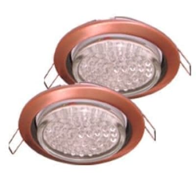 Встраиваемый светильник Ecola GX53 H4 2 pack черненая медь FP53P2ECB