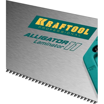 Ножовка по ламинату "Alligator LAMINATOR 11", 500 мм, 11 TPI 3D зуб, KRAFTOOL 15207