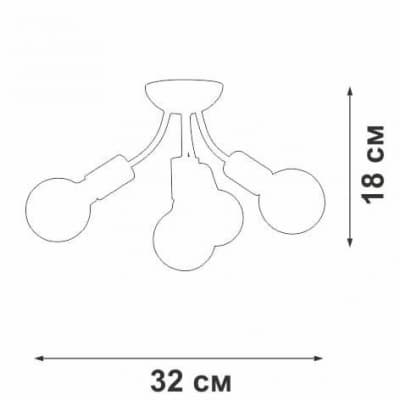 Потолочная люстра Vitaluce V3927-0/4PL