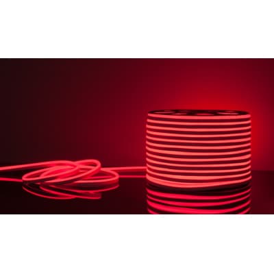 Гибкий неон 9.6W 120Led 2835 IP67 односторонний красный, 100 м Elektrostandard LS001 220V