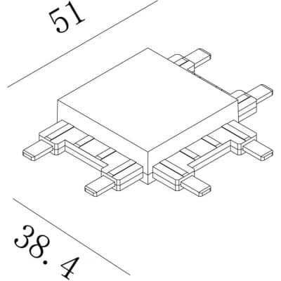 Коннектор CN-SWG-SLIM-WH-T