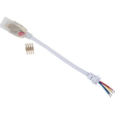 Ecola LED strip 220V connector кабель RGB 150мм с муфтой и разъемом IP68 для ленты RGB 16x8 SCJM16ESB SCJM16ESB