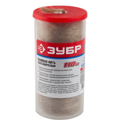 Нить льняная сантехническая ЗУБР 110 м 4-51992-110