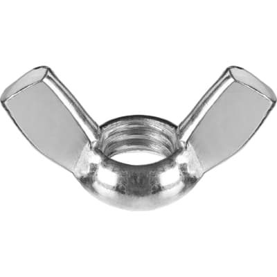 Оцинкованная гайка ЗУБР DIN 315 барашковая, M8, 4 шт 303736-08