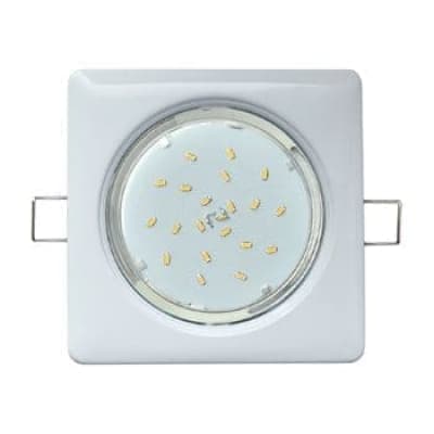 Встраиваемый светильник Ecola GX53 H4 Square белый FW53S4ECB