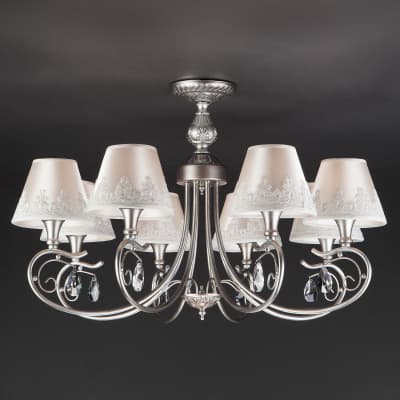 Люстра потолочная Eurosvet Incanto 60069/8 серебро