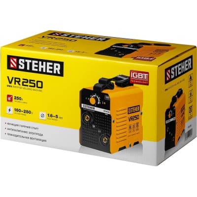 Сварочный аппарат инверторный, 250 А, STEHER VR-250