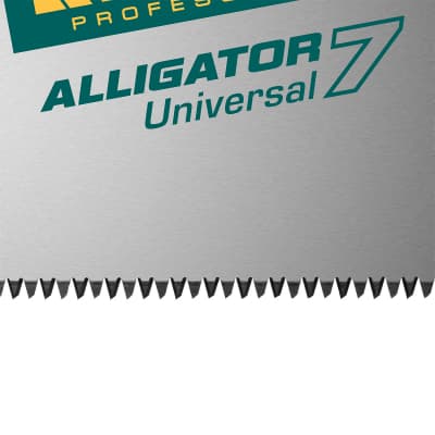 Ножовка универсальная "Alligator Universal 7", 550 мм, 7 TPI 3D зуб. KRAFTOOL 15004-55