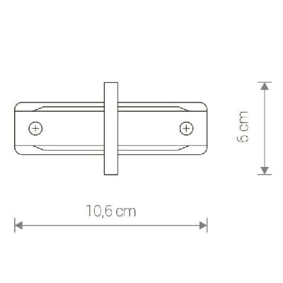 Коннектор Profile Recessed Straight Connector 8967 Nowodvorski