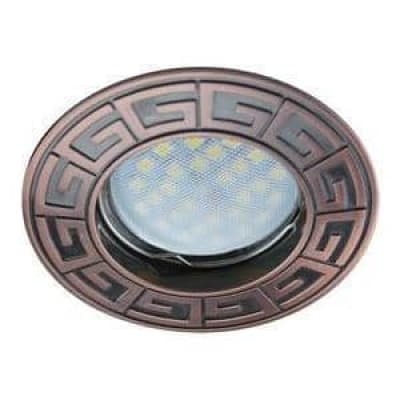 Встраиваемый светильник Ecola MR16 DL110А GU5.3 черненая медь FR1602EFF