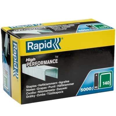 Плоские скобы RAPID супертвердые, профессиональные, тип 140 (G / 11 / 57), 8 мм, 5000 шт., 11908111