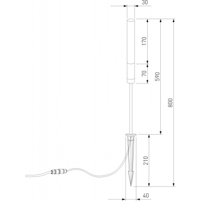 Грунтовый светильник Elektrostandard Invi 35155/F