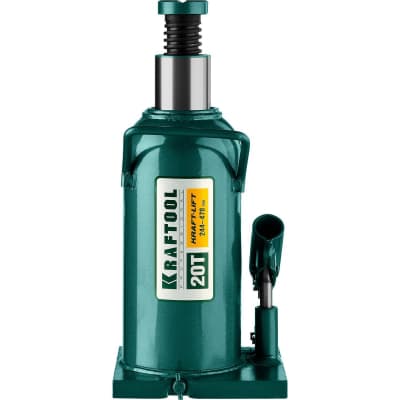 Домкрат гидравлический бутылочный сварной Kraft-Lift KRAFTOOL 20т, 244-478мм 43462-20_z01