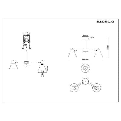 Потолочная люстра Buve SLE103702-03 Evoluce