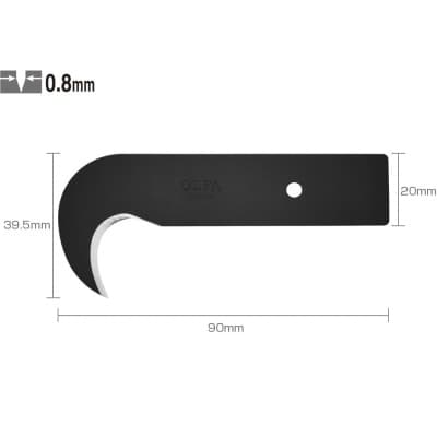 Лезвие-крюк для ножа OLFA 90х39.5х0,8 мм OL-HOB-1
