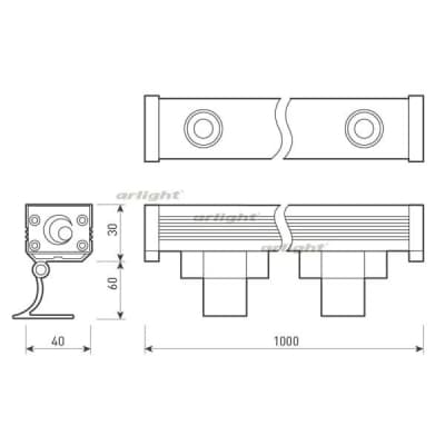Прожектор уличный Arlight LINE WALLWASHER 024302