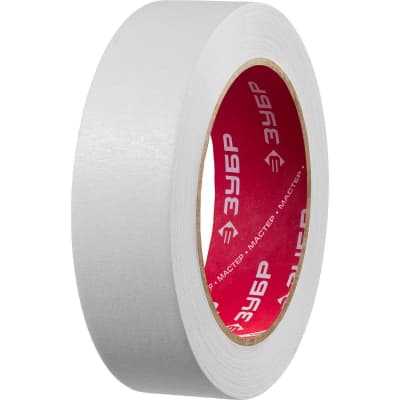 Лента малярная ЗУБР 30 мм, 50 м, до +80° С 12115-30