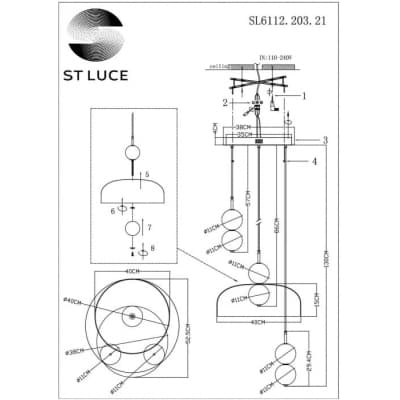 Подвесной светильник ST Luce Ode SL6112.203.21